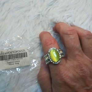 FREE WITH PURCHASE NWT Laguna Luxury yellow & silver wide stretchy back band
